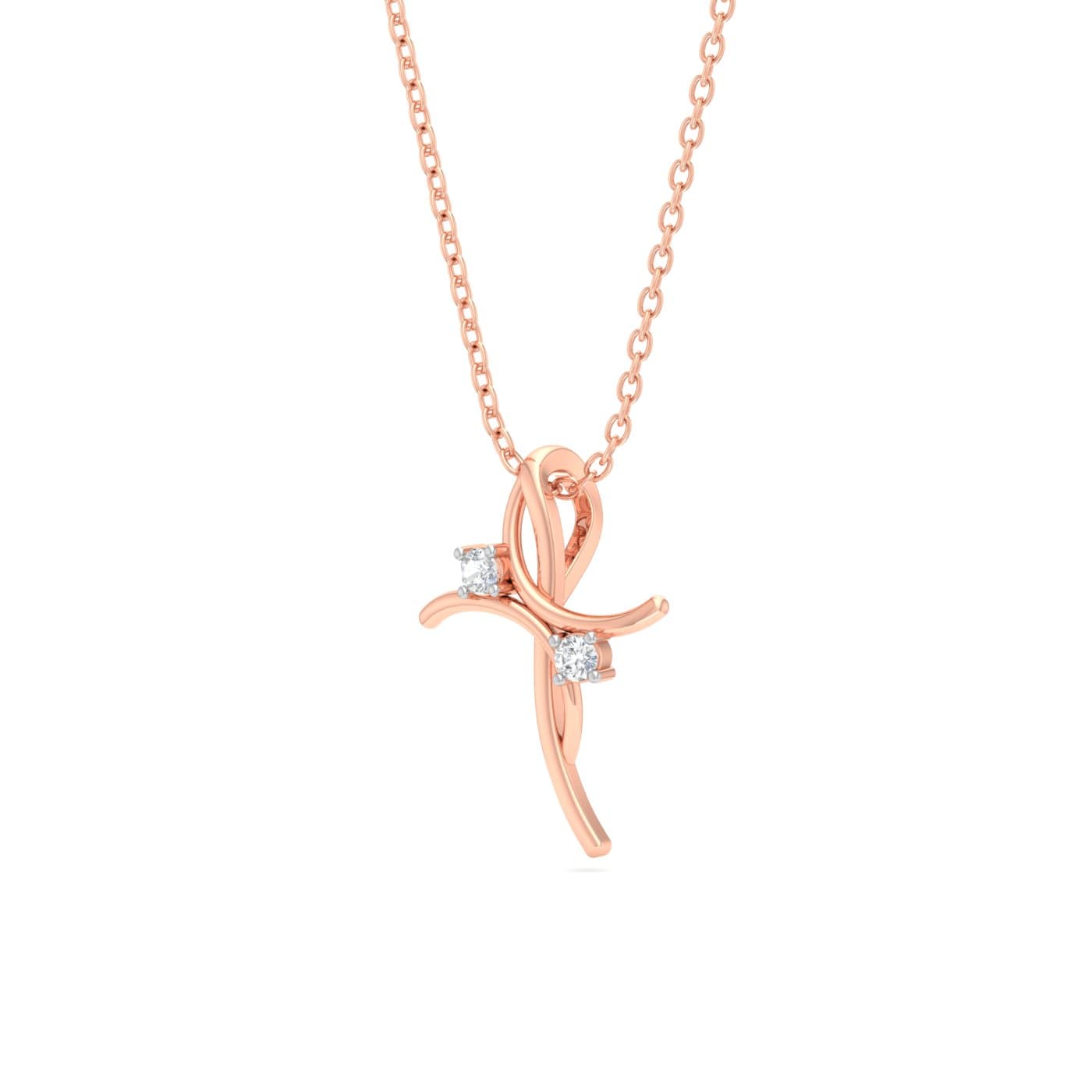 Golden Horizon Diamond Pendant