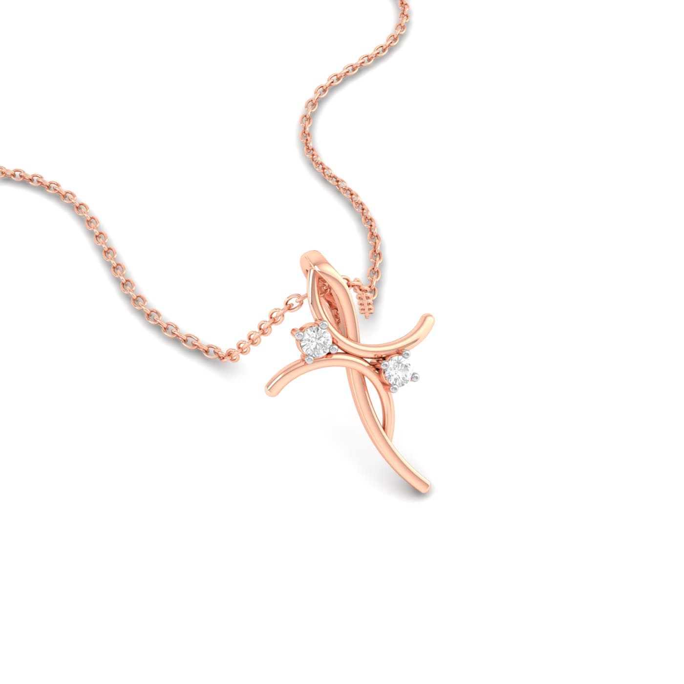 Golden Horizon Diamond Pendant