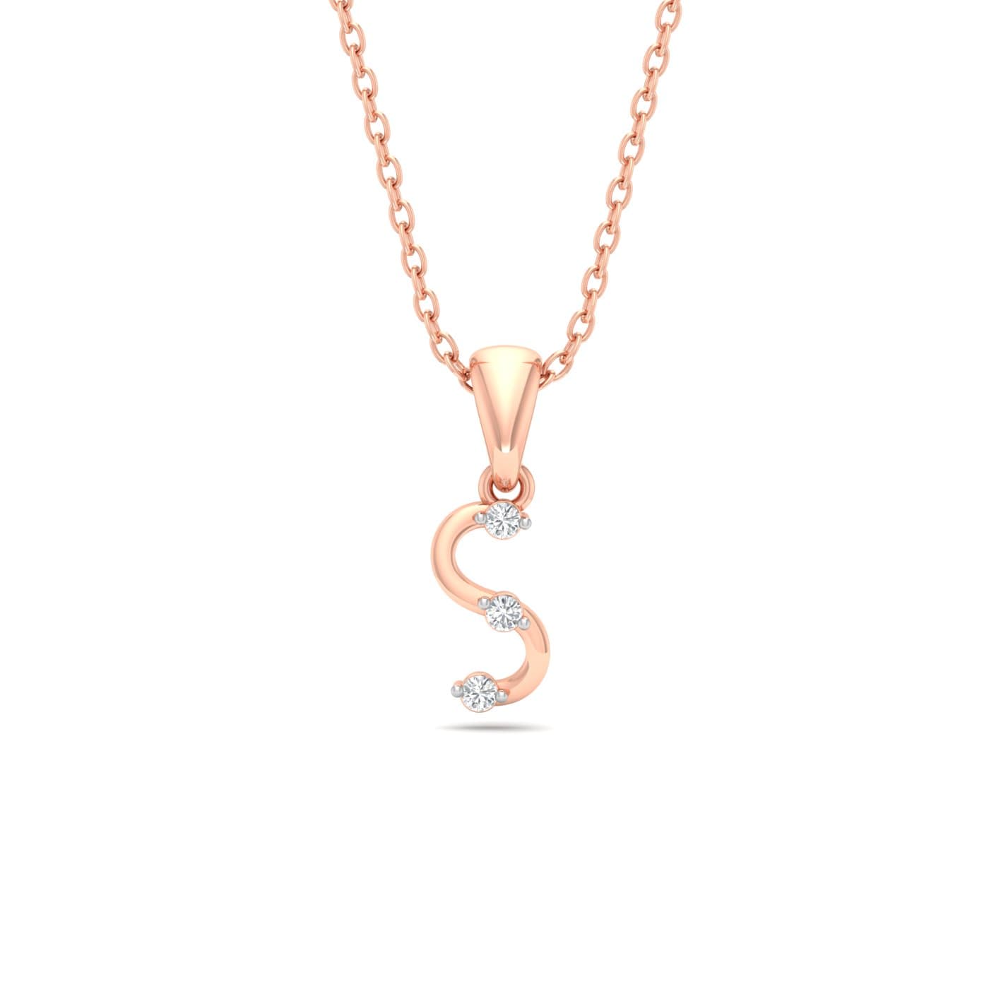 Delicate S Diamond Pendant