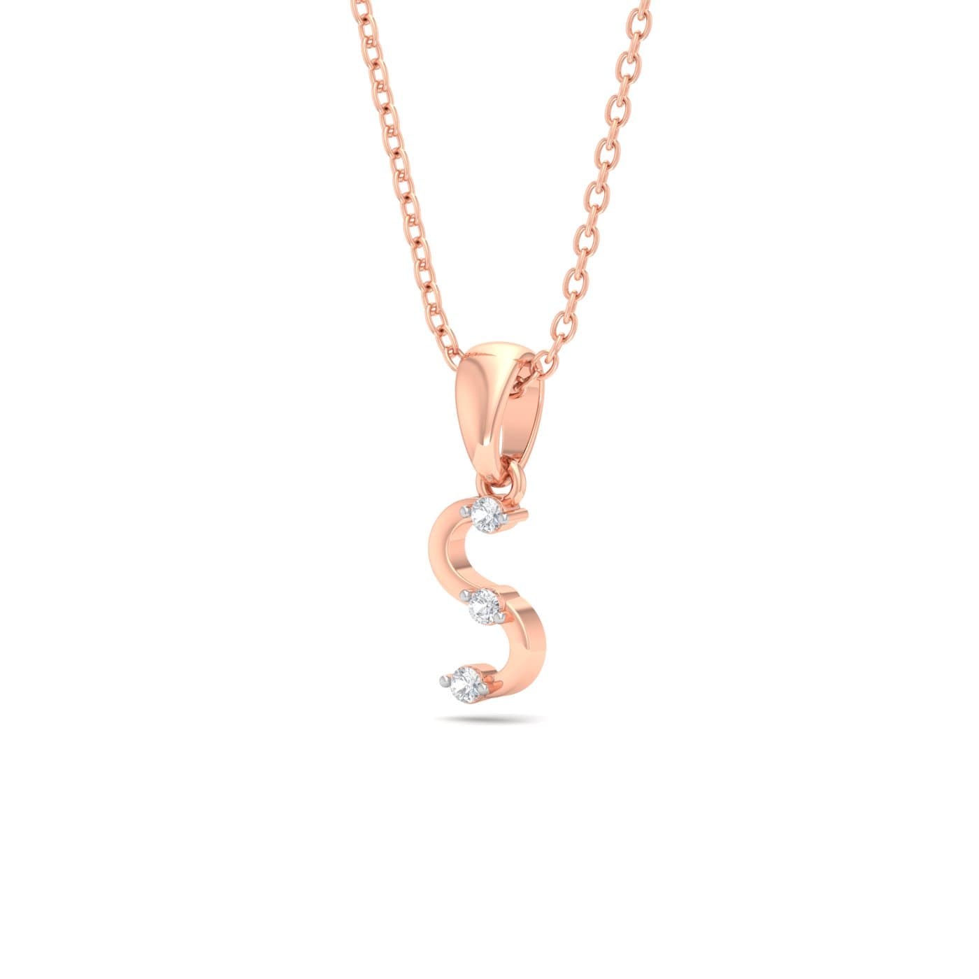 Delicate S Diamond Pendant