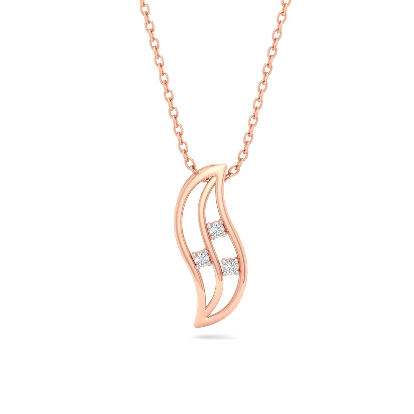 Trinity Stone Diamond Pendant