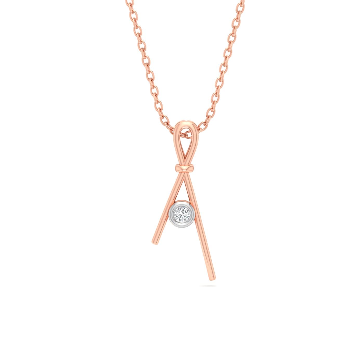 Fancy Knot Diamond Pendant