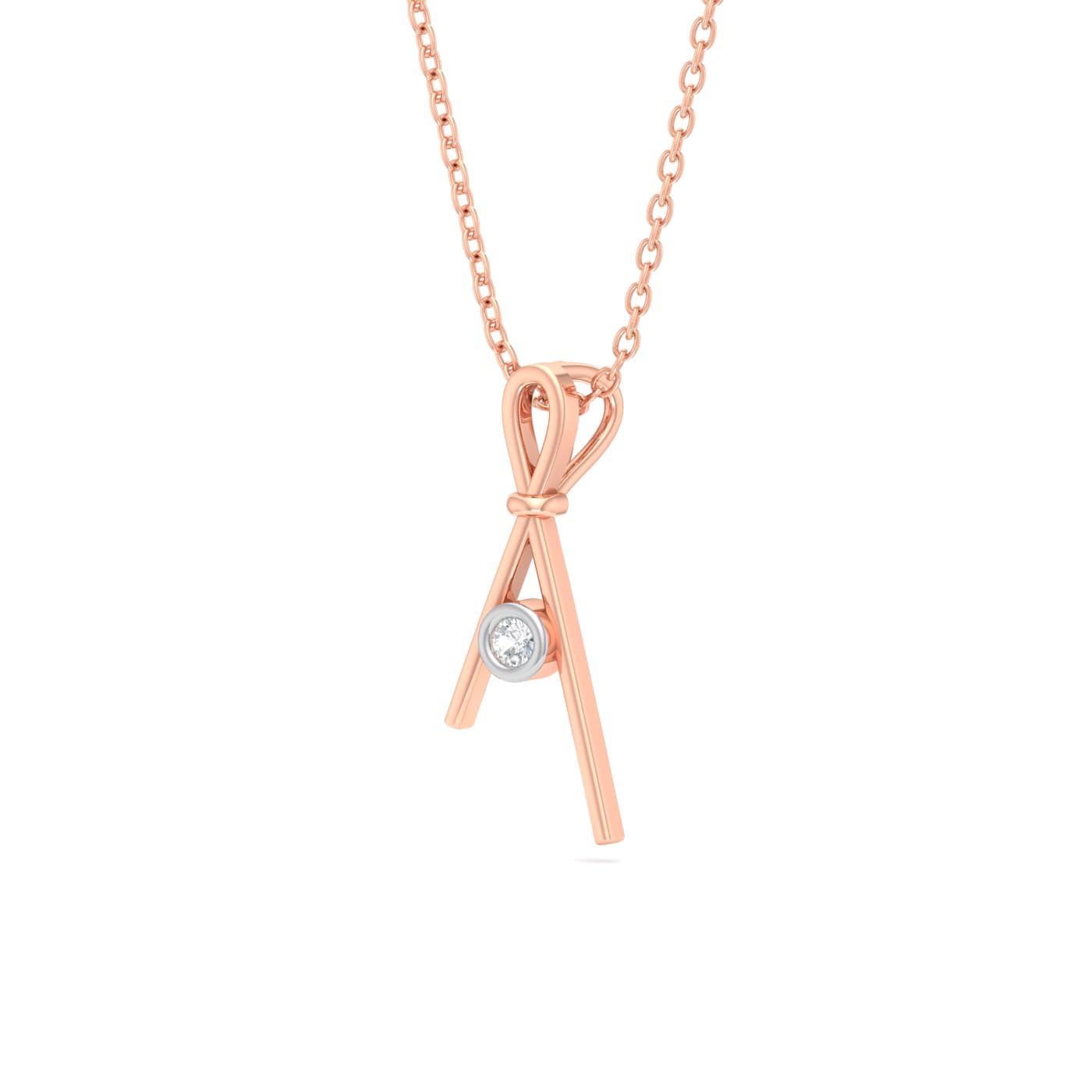 Fancy Knot Diamond Pendant