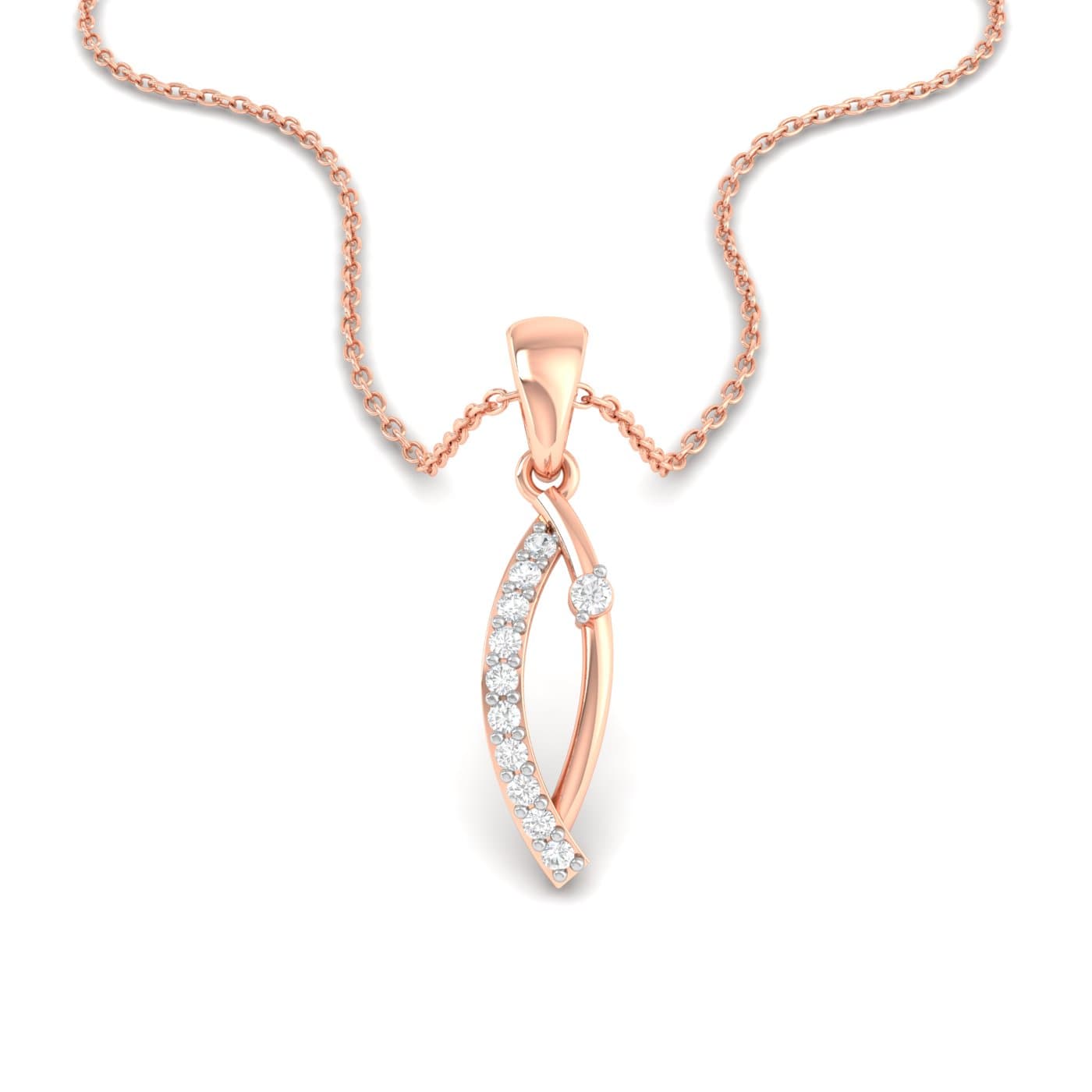 Unique Eye Diamond Pendant