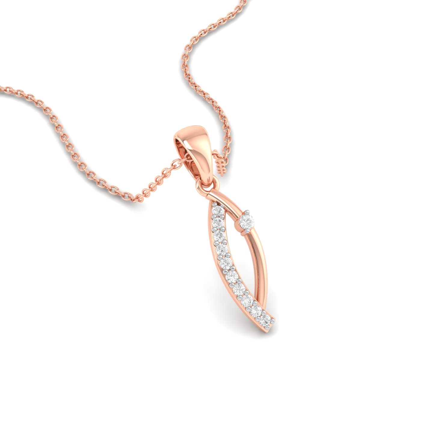 Unique Eye Diamond Pendant