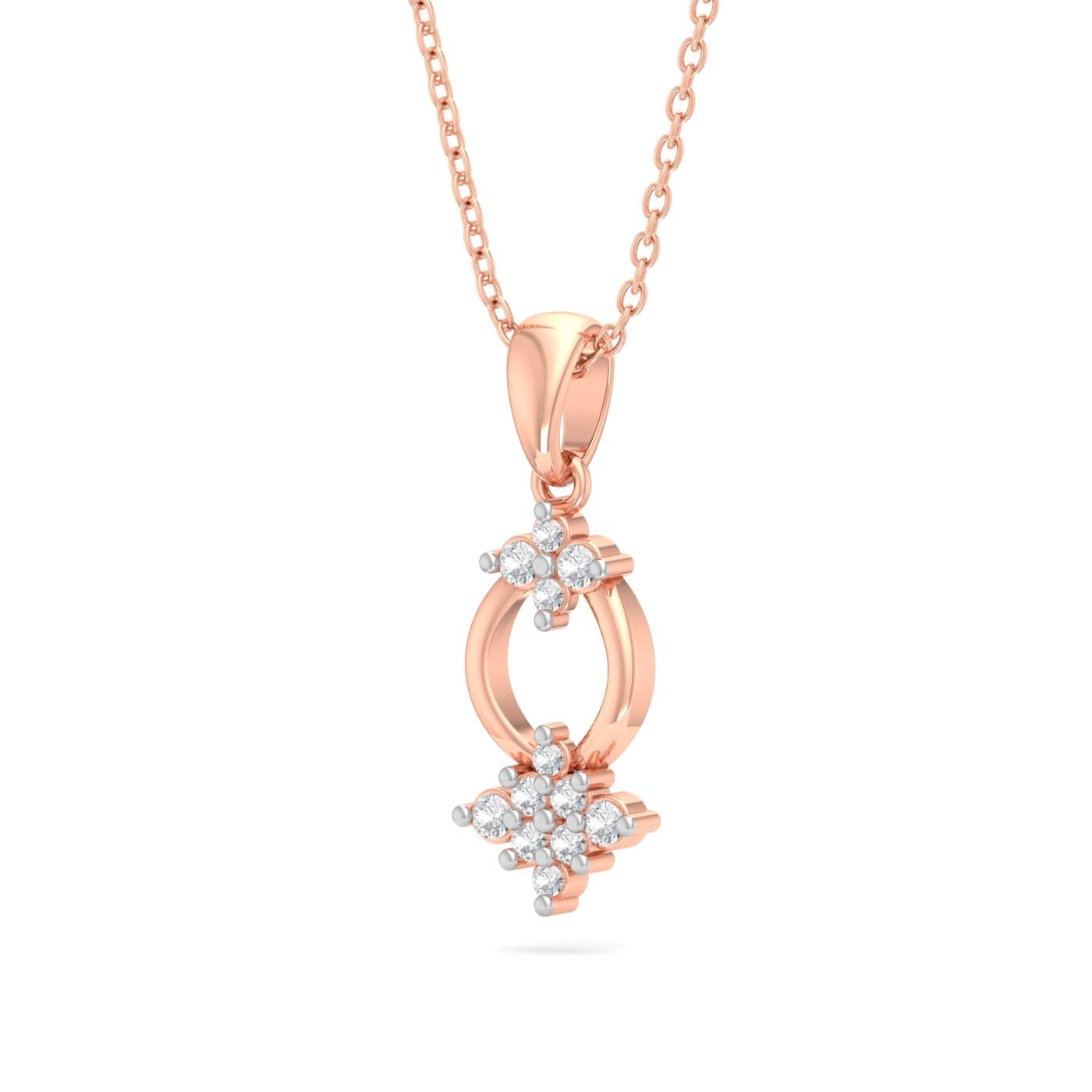 Queen Frame Diamond Pendant
