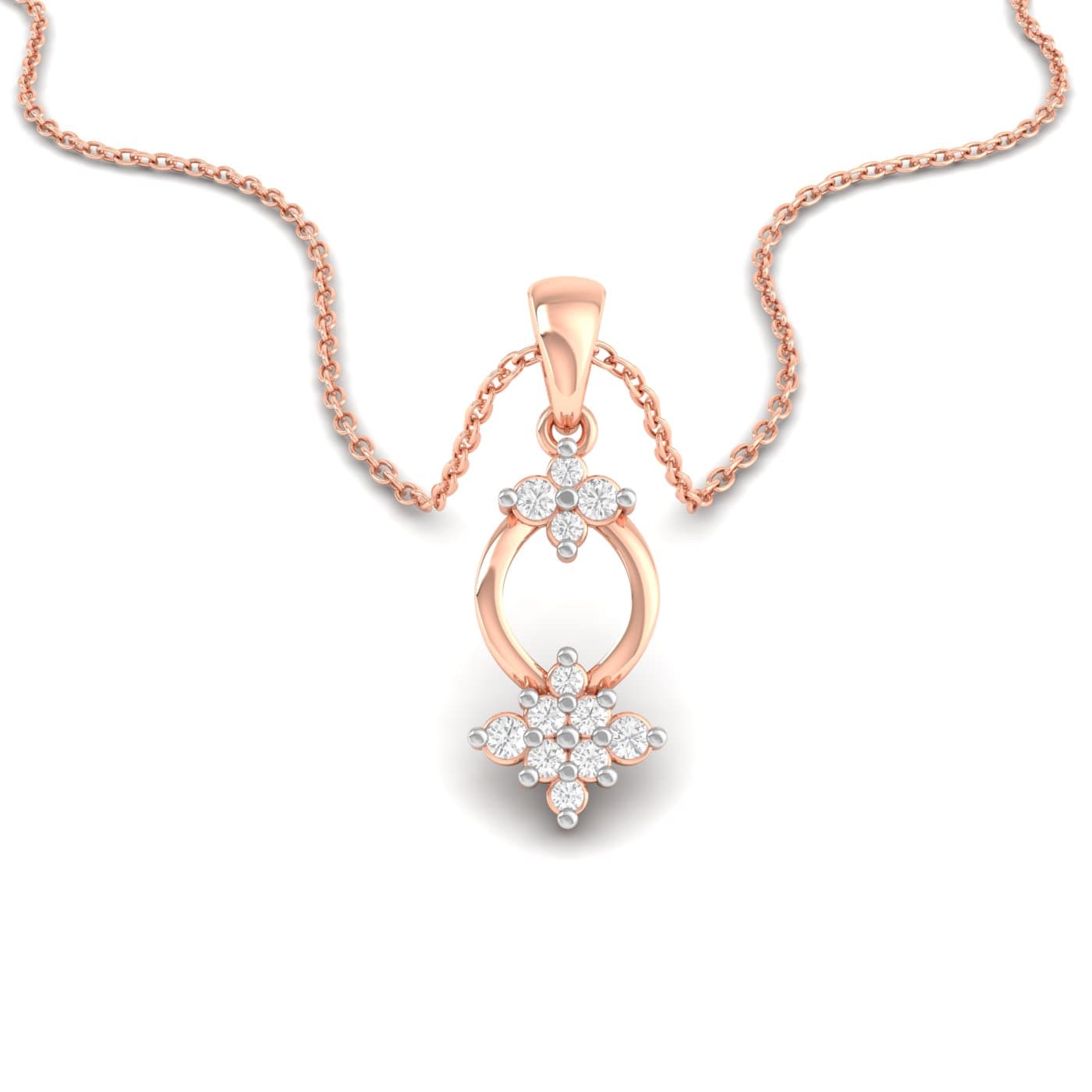 Queen Frame Diamond Pendant