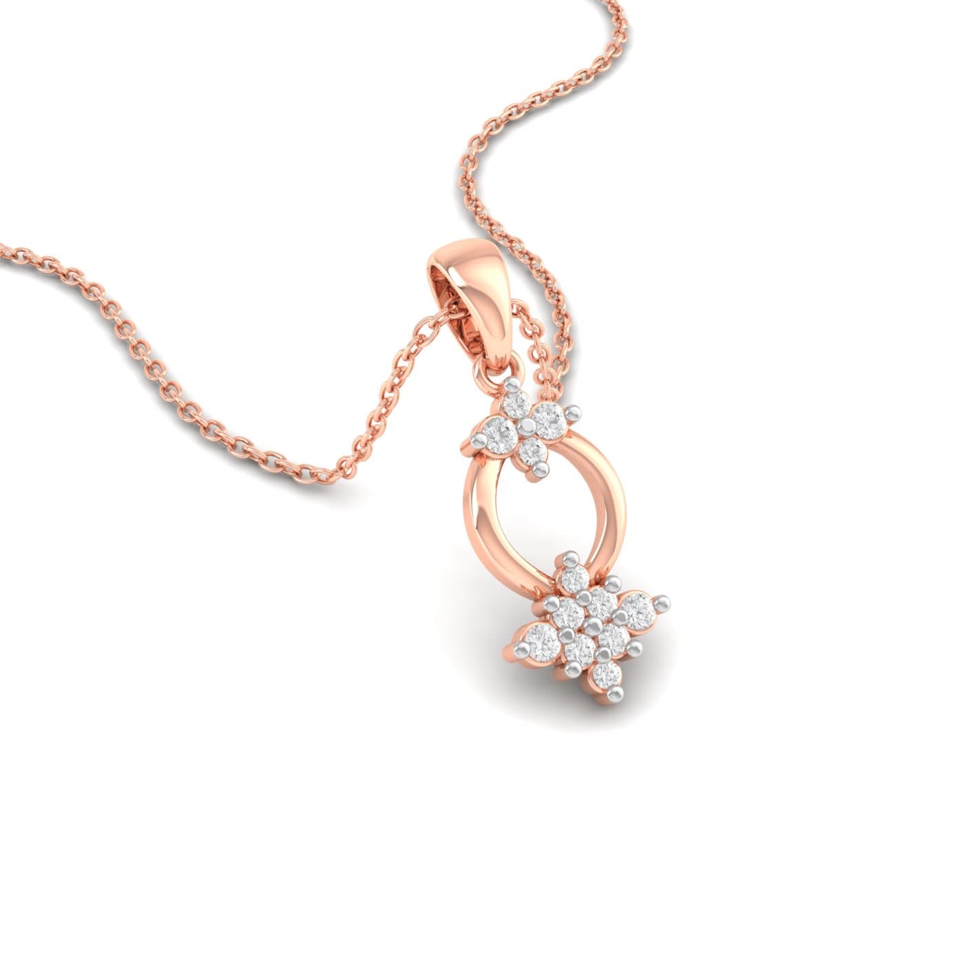 Queen Frame Diamond Pendant