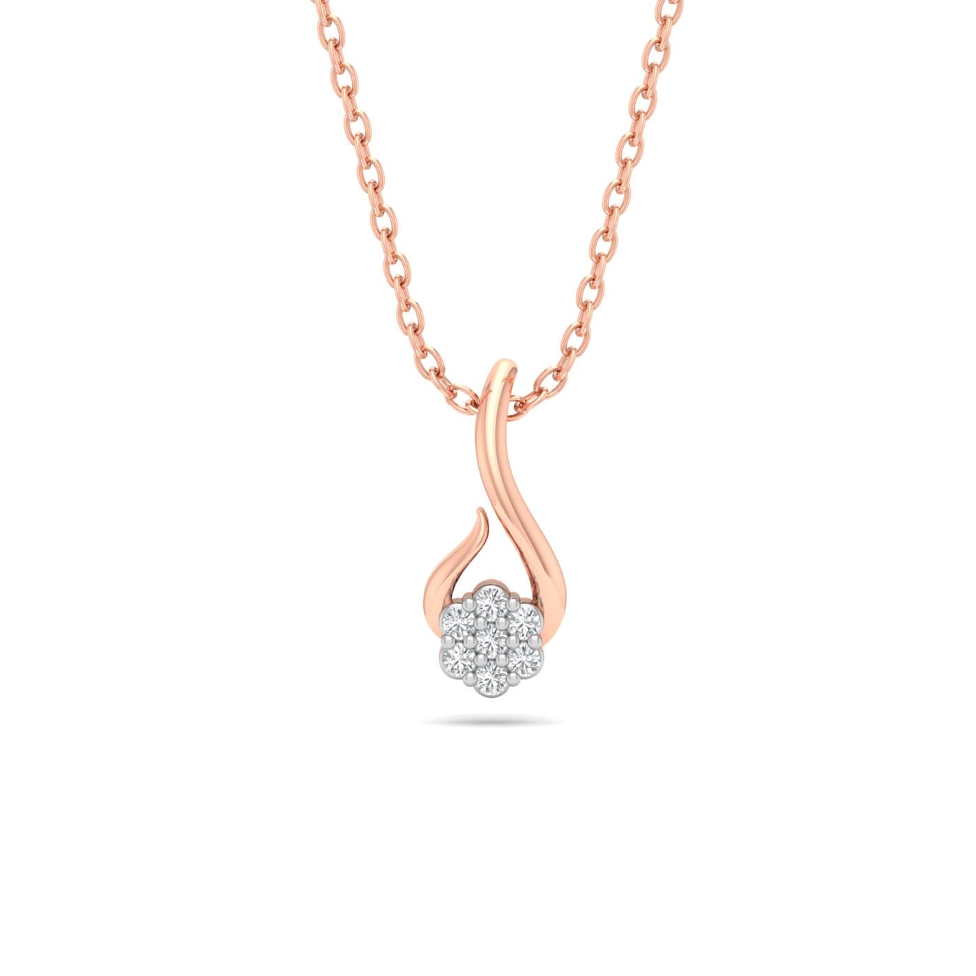 Hook Blossom Diamond Pendant