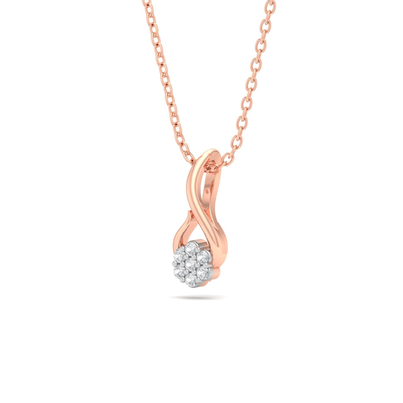 Hook Blossom Diamond Pendant