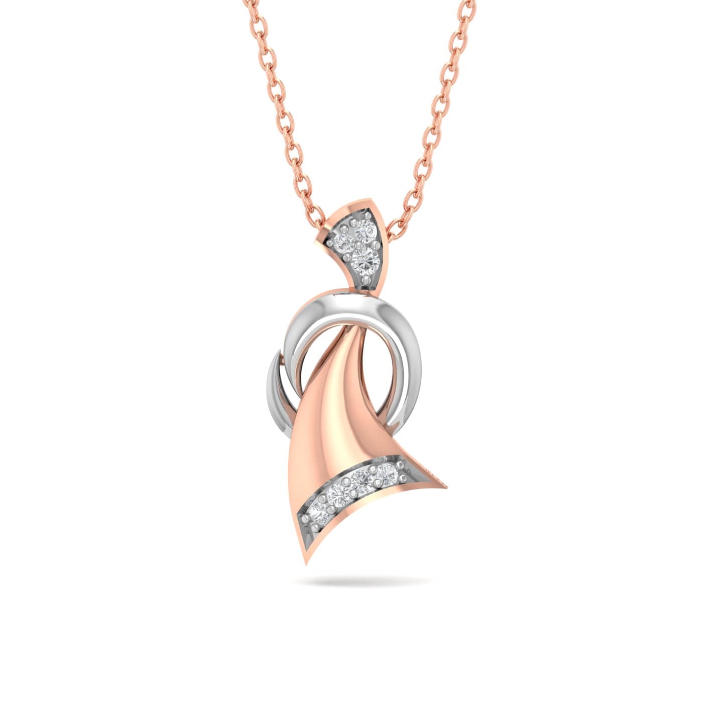 Dancing Cute Diamond Pendant