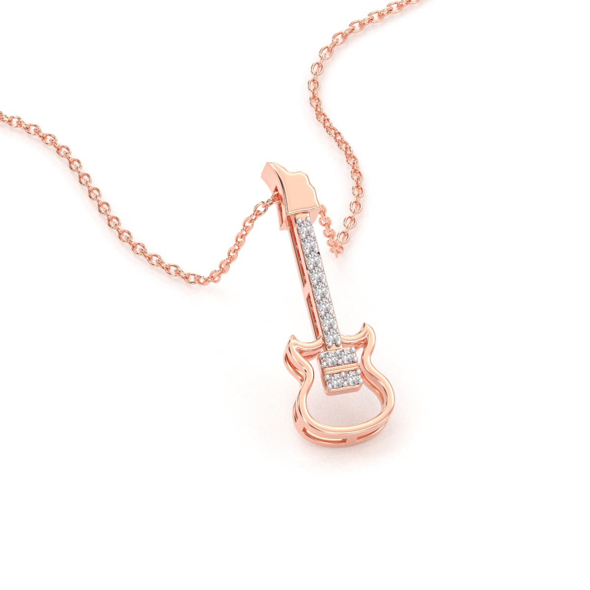 Symphony Guitar Gold Pendant