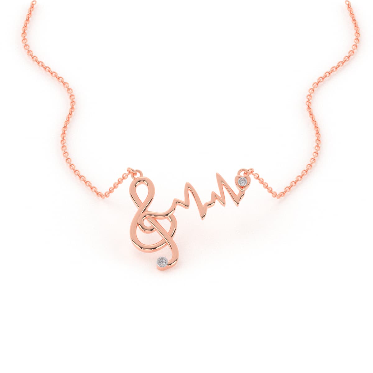 Viola Music Gold Pendant