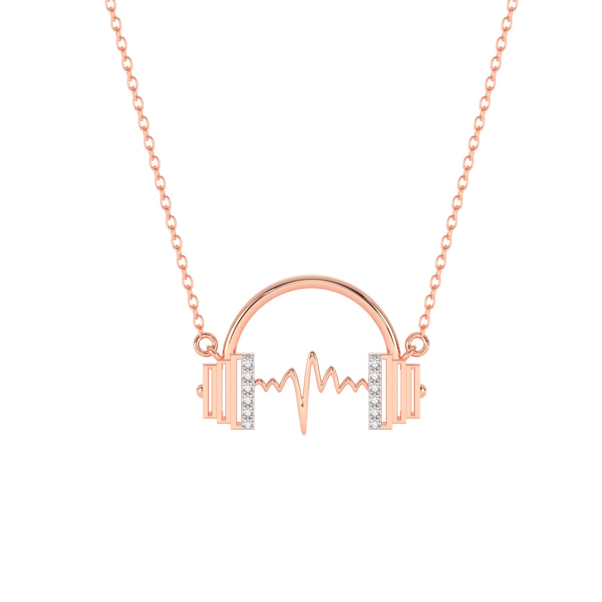Lyric Beat Gold Music Pendant