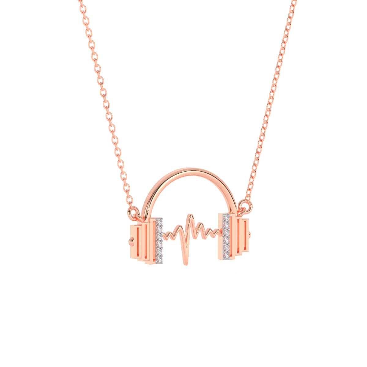 Lyric Beat Gold Music Pendant