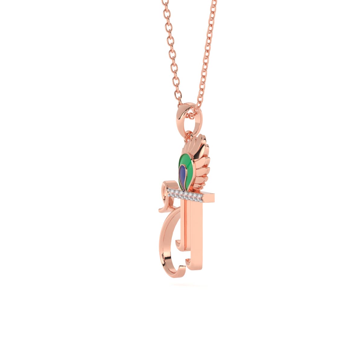 Shree Pankh Gold Pendant