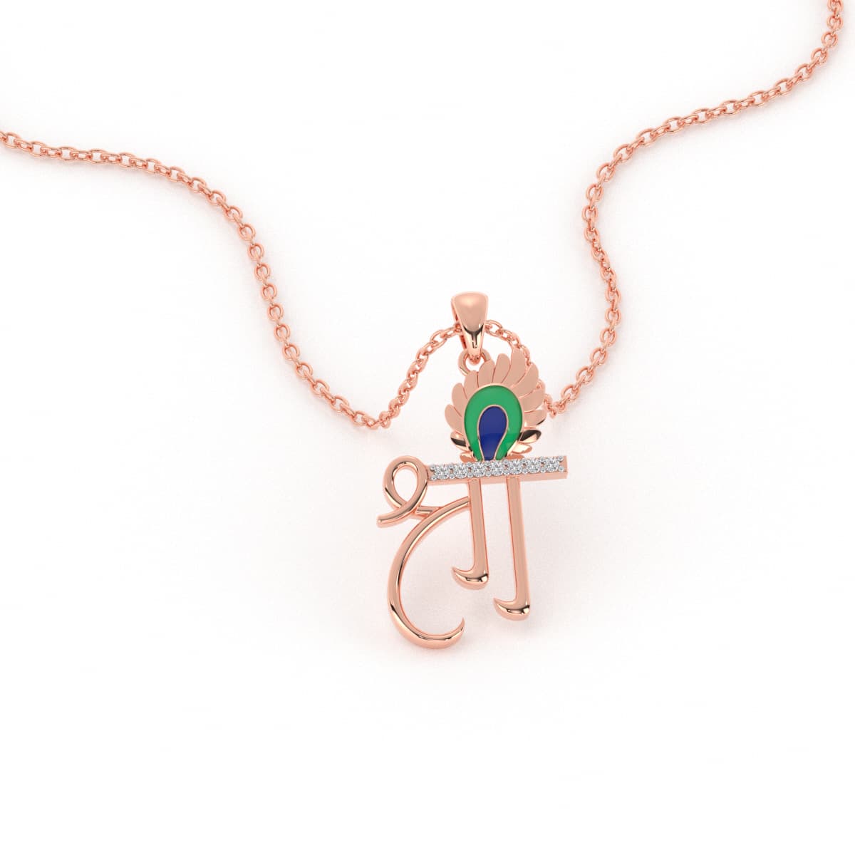 Shree Pankh Gold Pendant