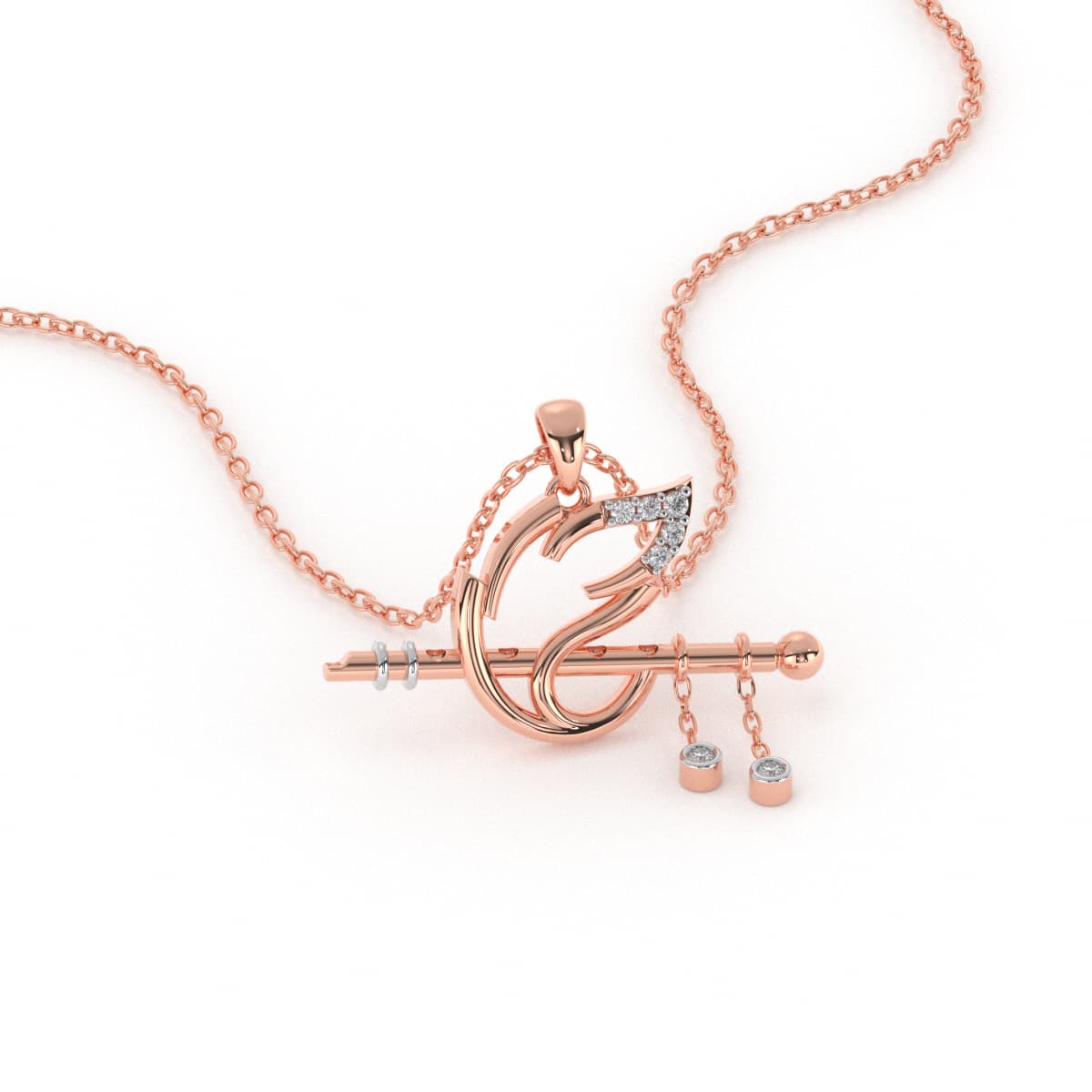 Gokul Bansi Gold Pendant