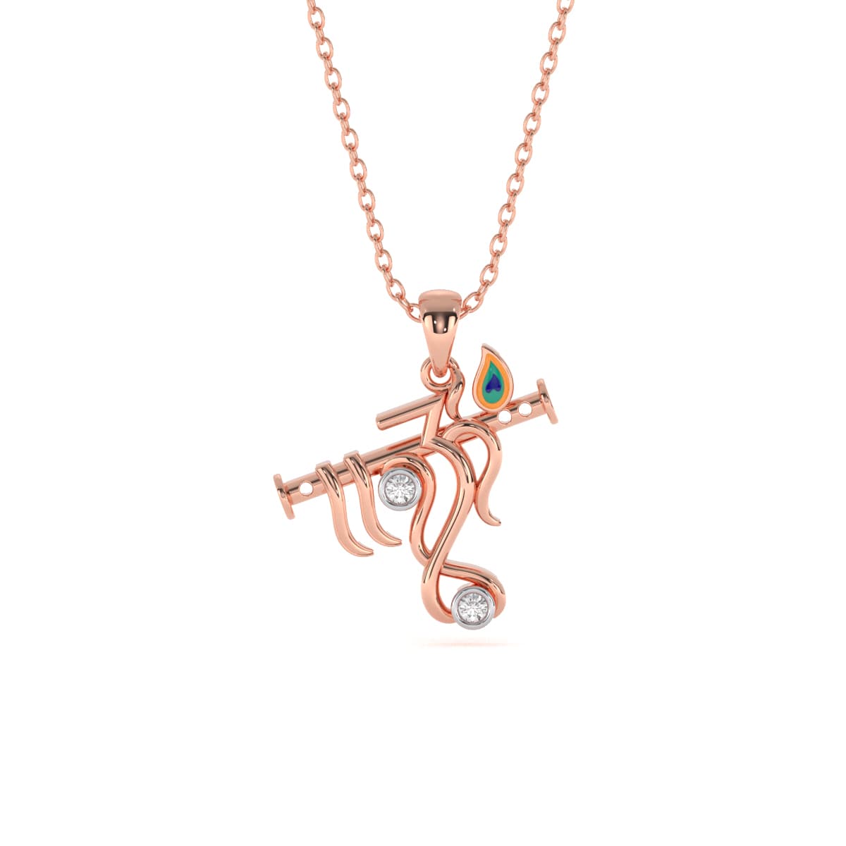 Krishnamurari Om Gold Pendant