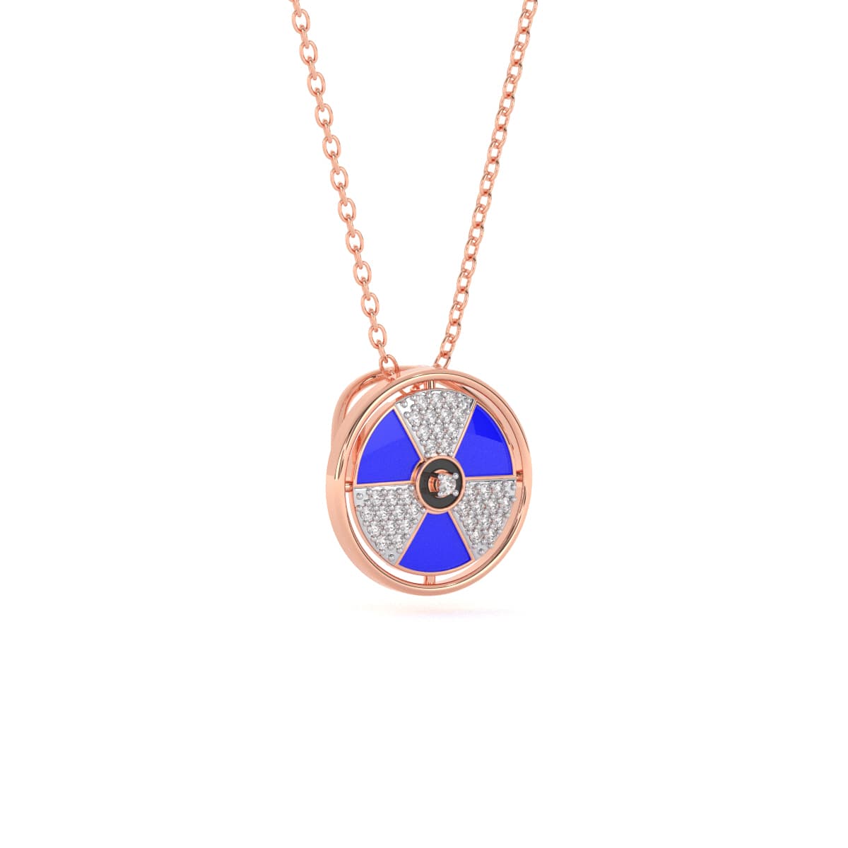 Diamond Frame Evil Eye Pendant