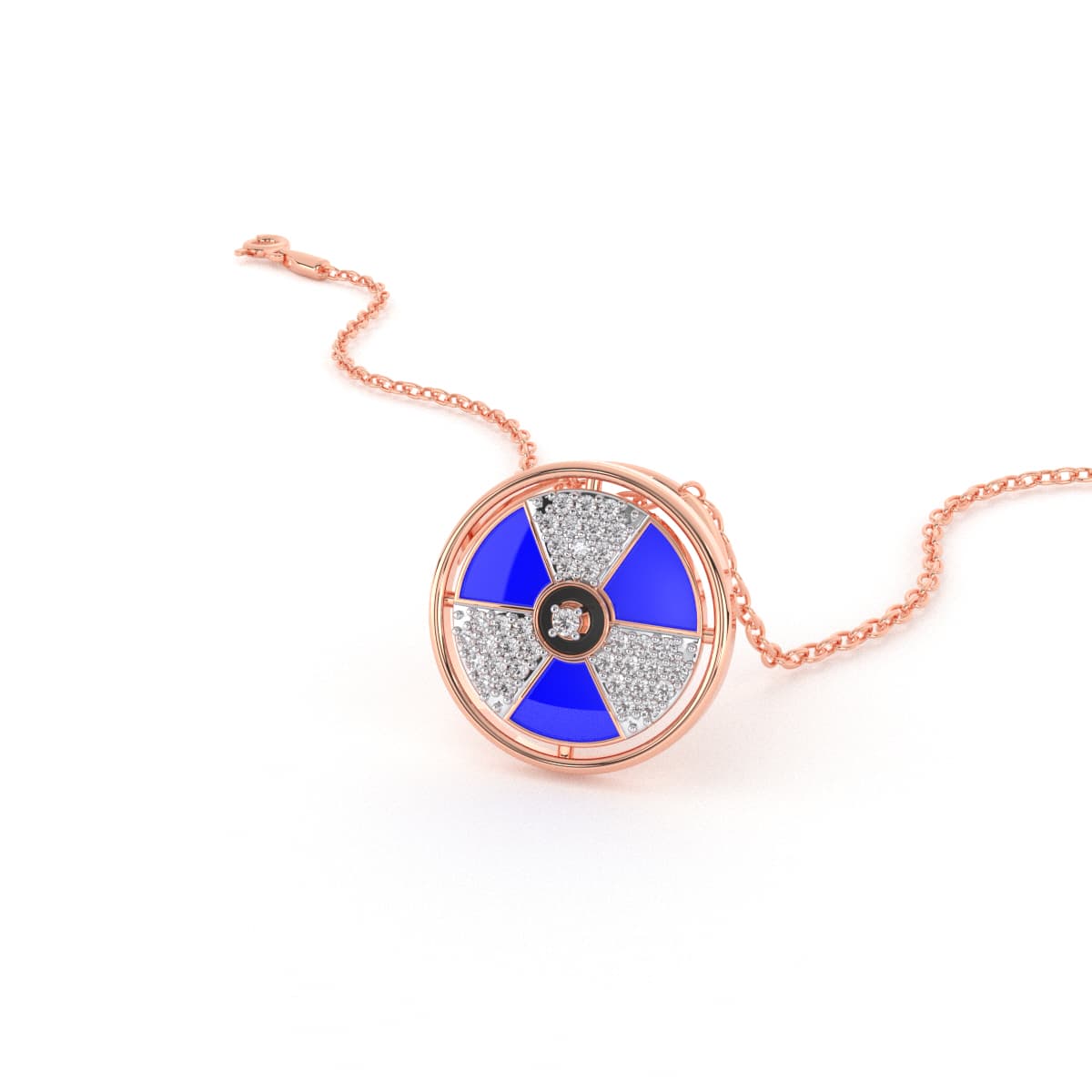 Diamond Frame Evil Eye Pendant
