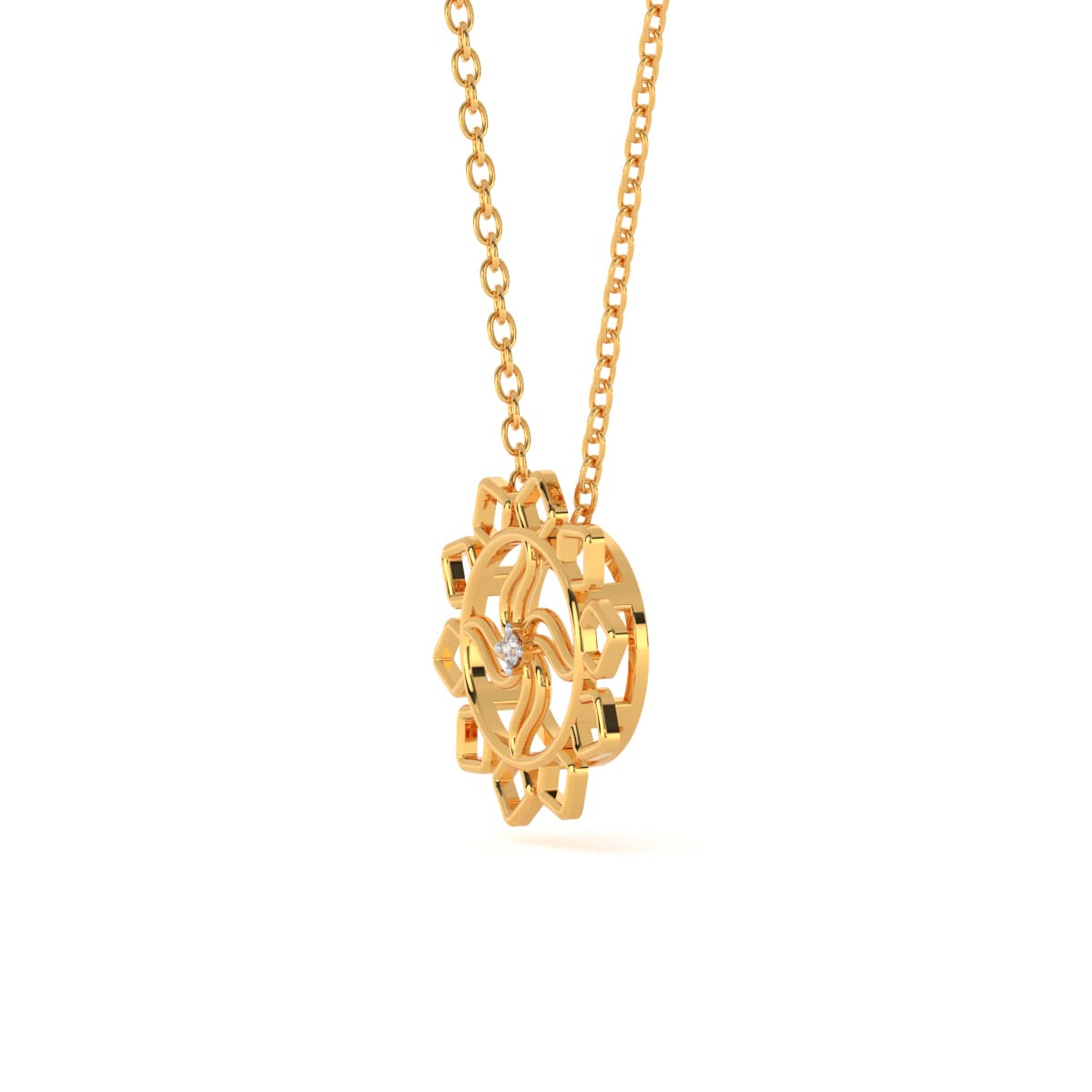 Turvi Diamond Holy Pendant