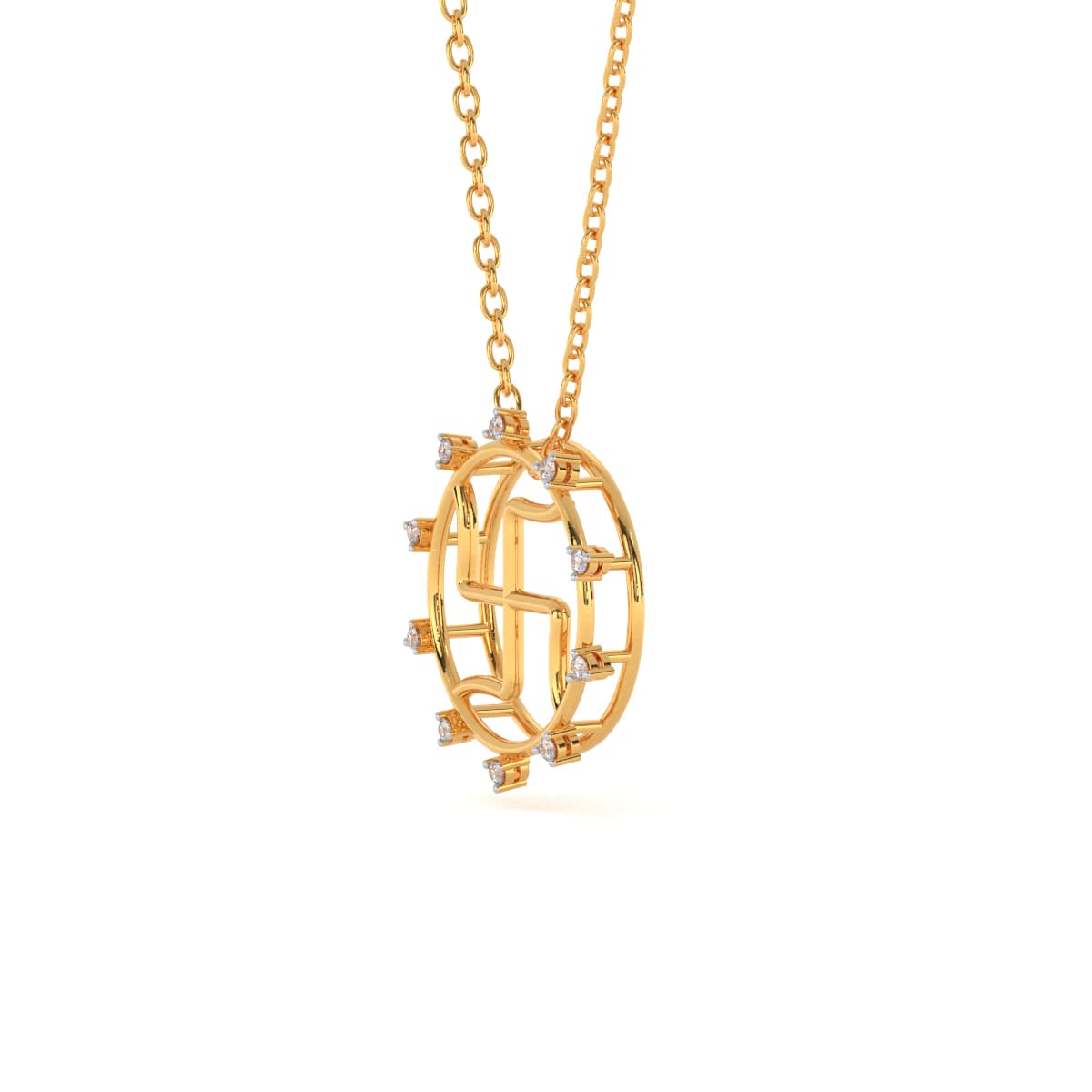 Triveni Diamond Pendant