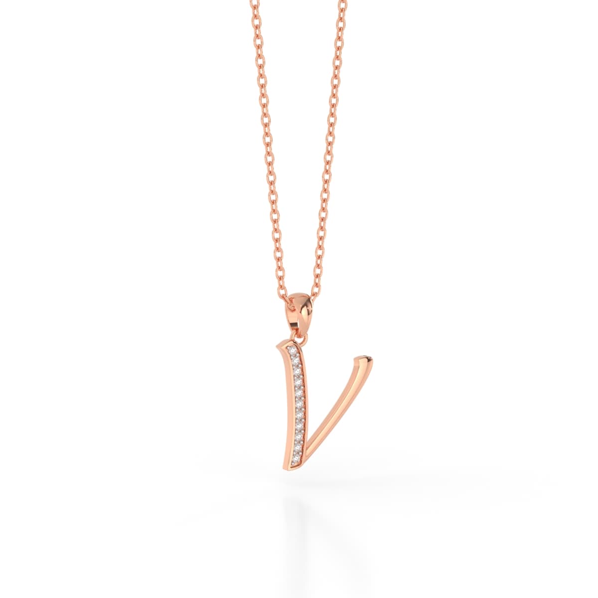 Sparkling V Diamond Pendant