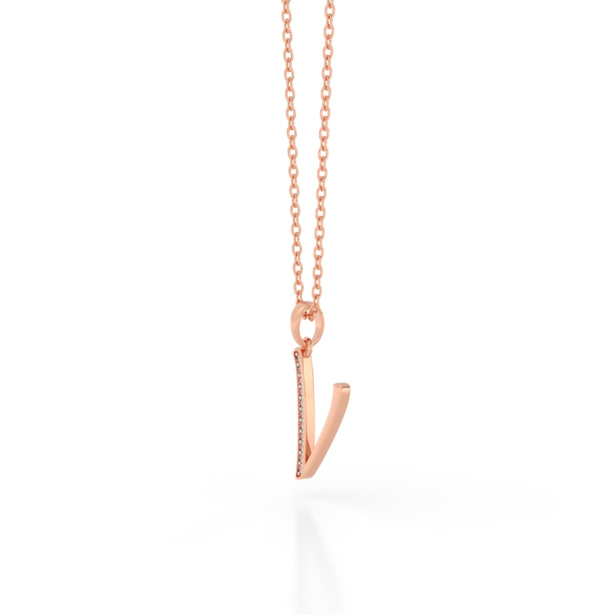 Sparkling V Diamond Pendant