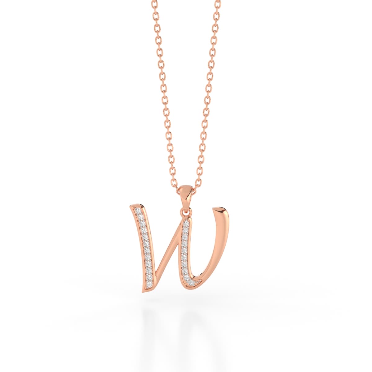 Personalized W Pendant Piece