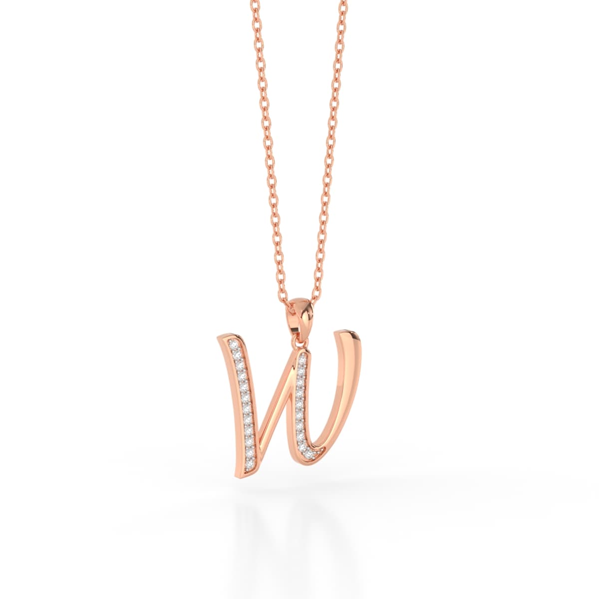 Personalized W Pendant Piece