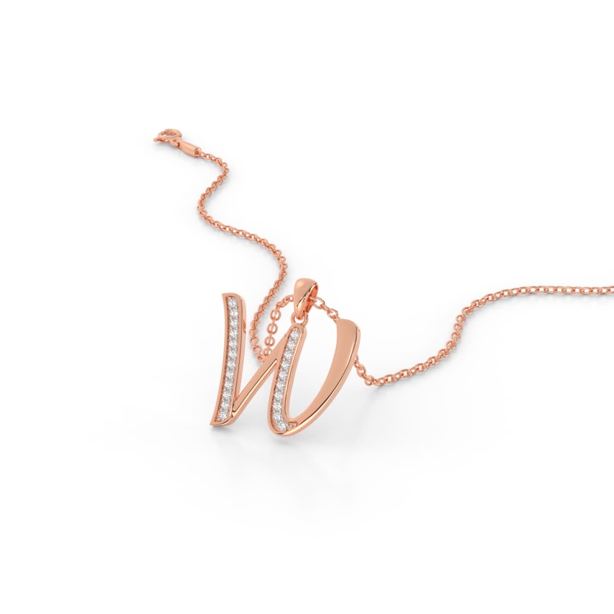 Personalized W Pendant Piece