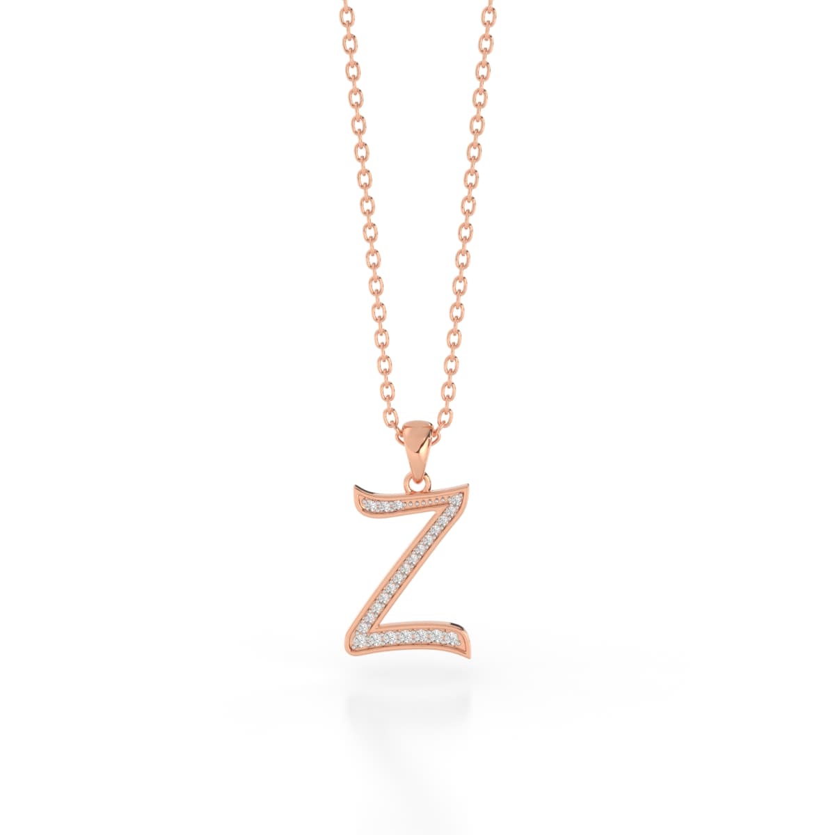 Zigzag Z Diamond Pendant