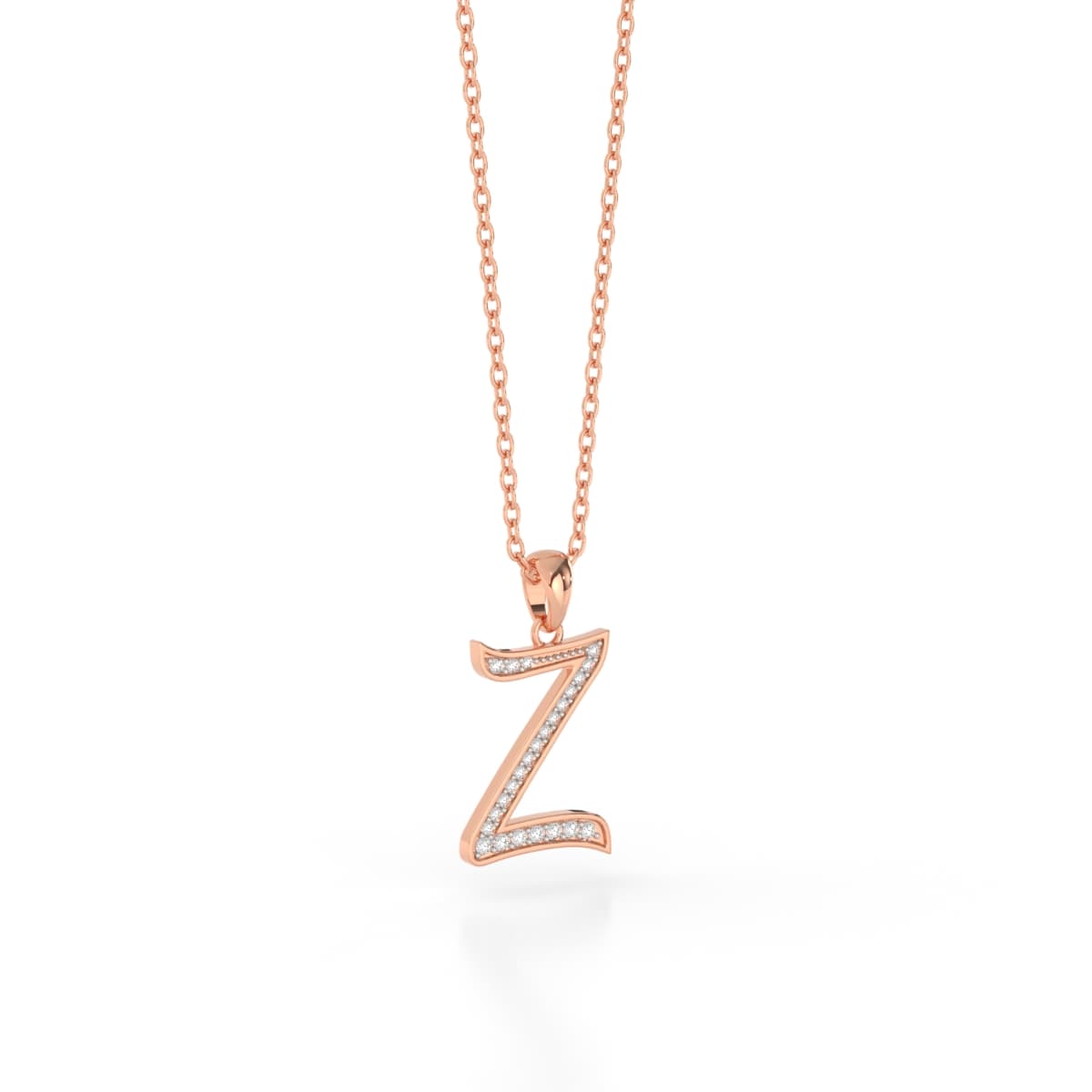 Zigzag Z Diamond Pendant