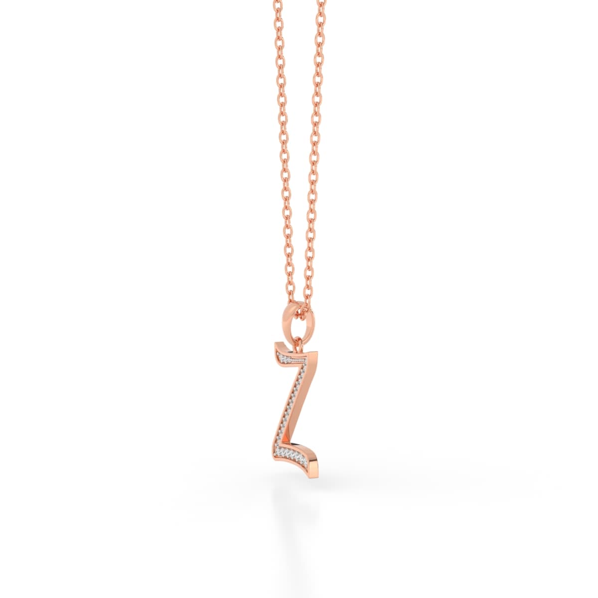 Zigzag Z Diamond Pendant