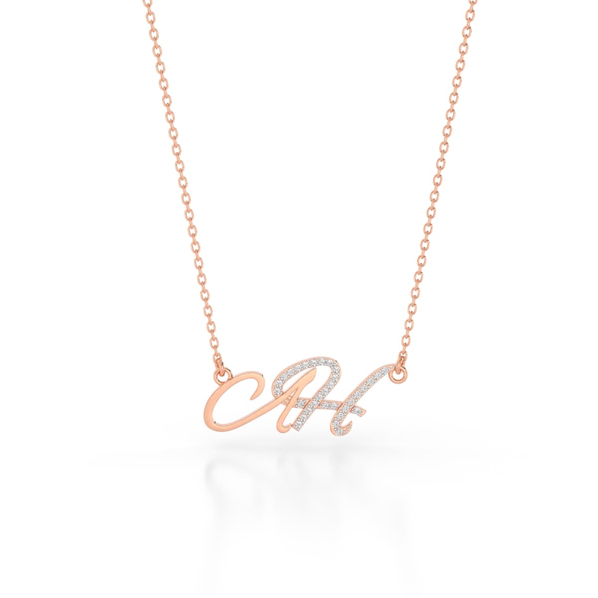 Together In Fate AH Alphabet Gold Pendant