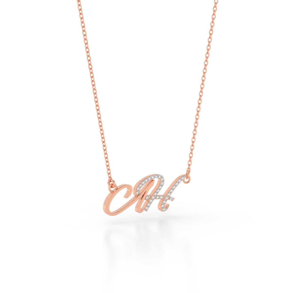 Together In Fate AH Alphabet Gold Pendant