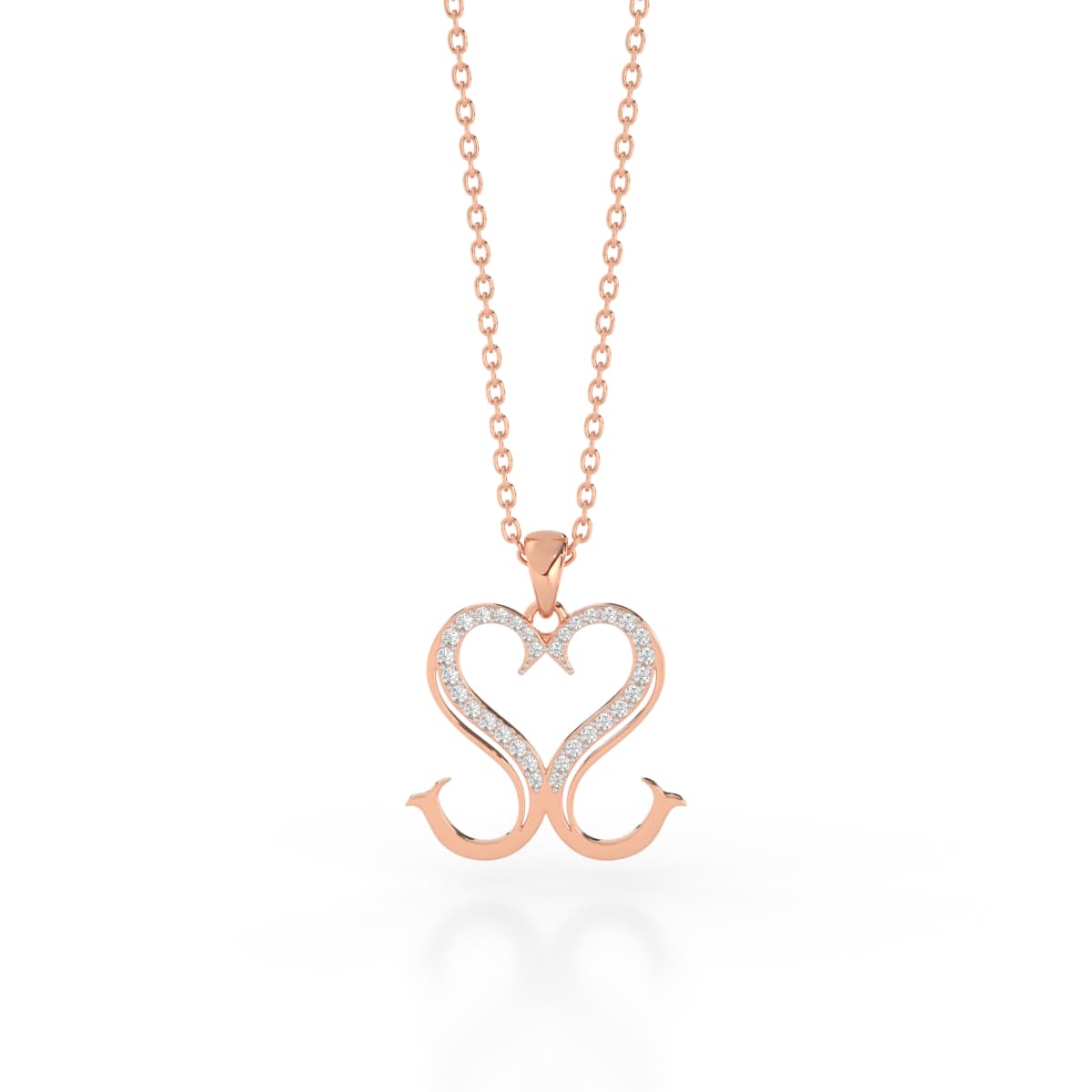 Lovers SS Alphabet Gold Pendant