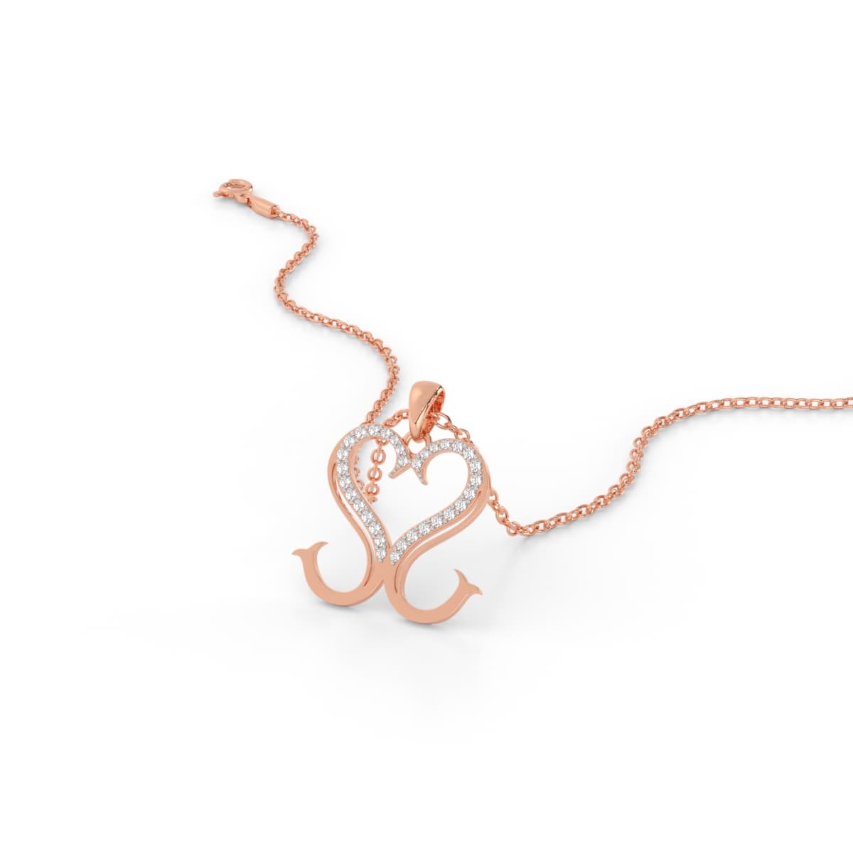 Lovers SS Alphabet Gold Pendant