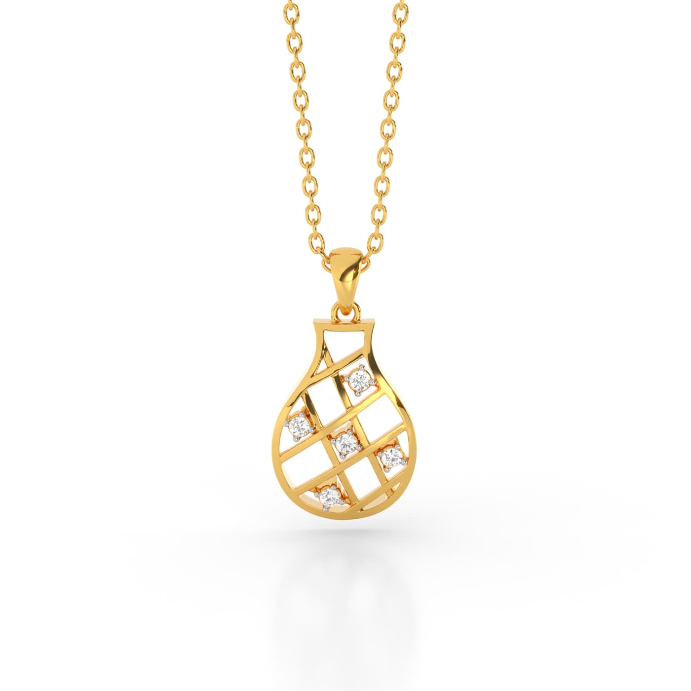 Diamond Treasure Pot Pendant
