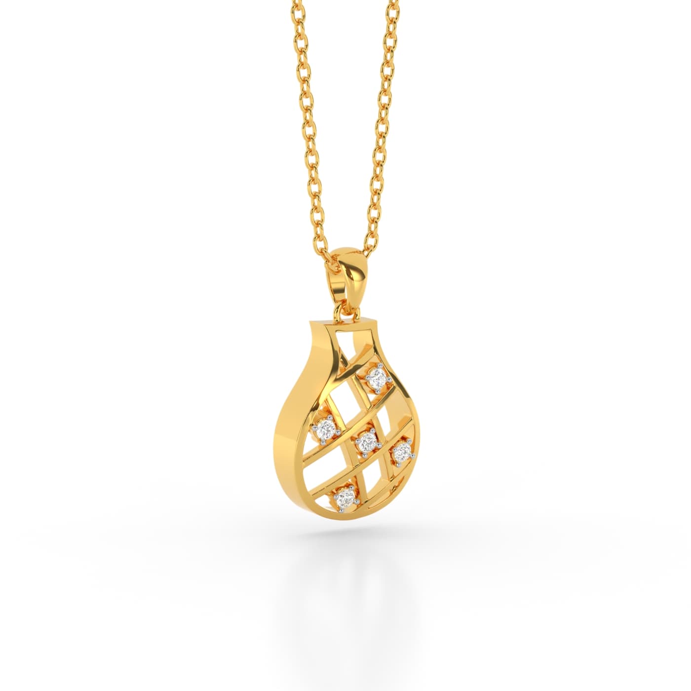 Diamond Treasure Pot Pendant