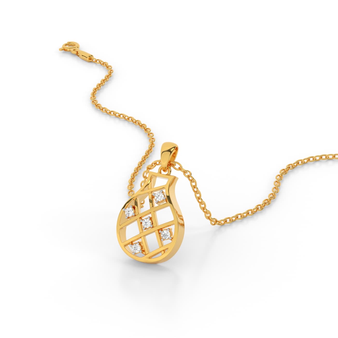 Diamond Treasure Pot Pendant