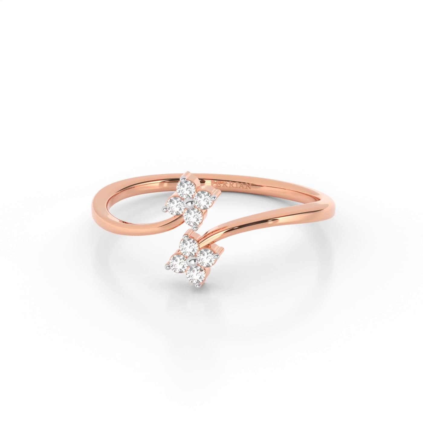 Twin Fleur Diamond Ring