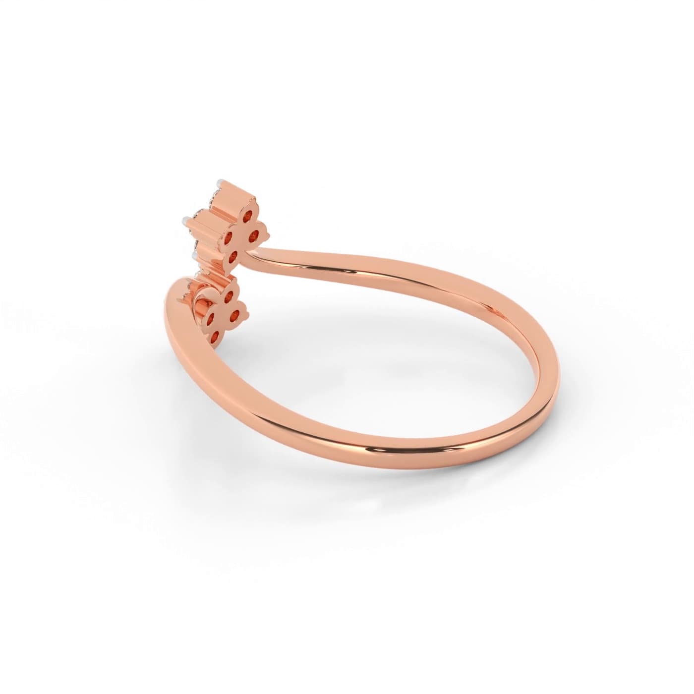 Twin Fleur Diamond Ring