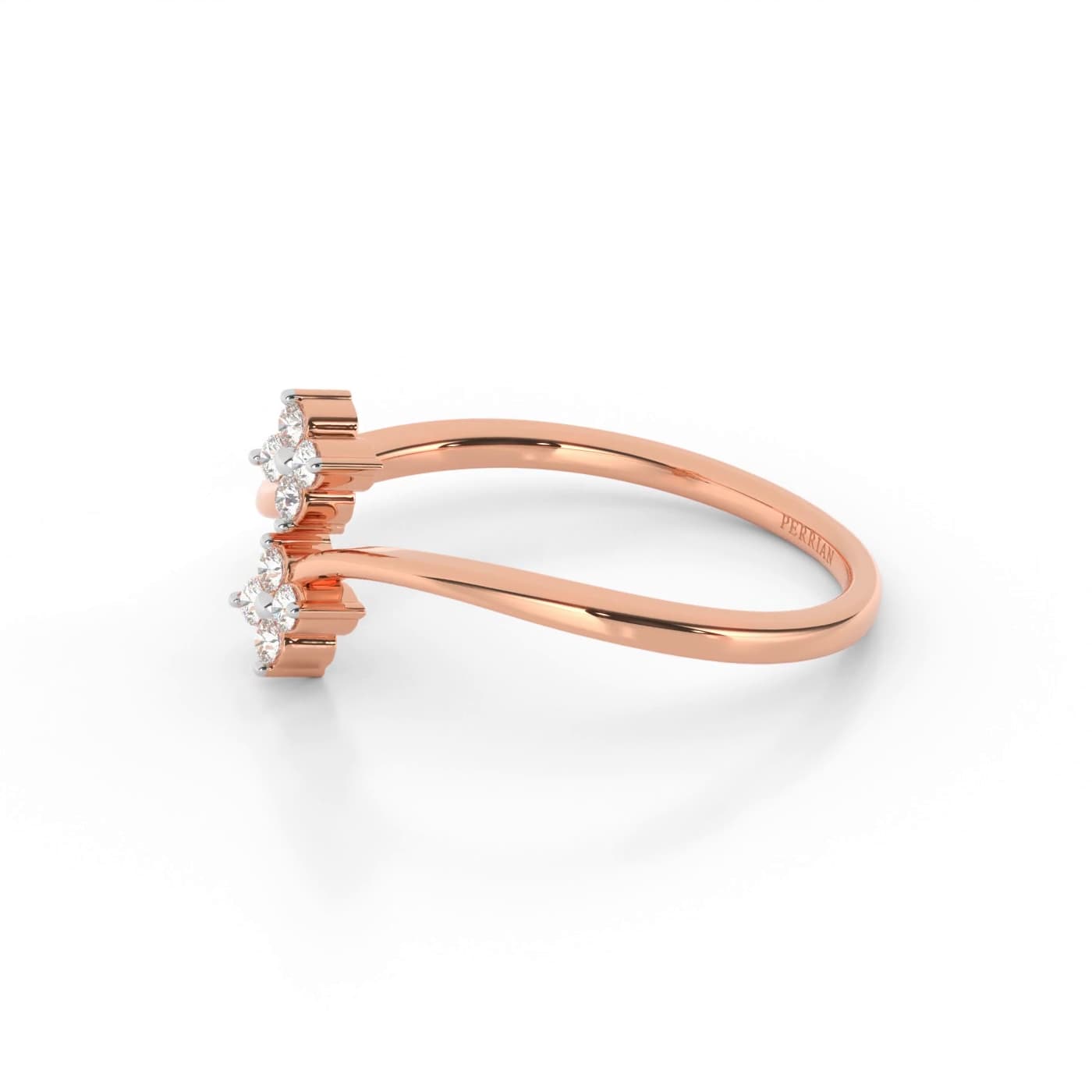 Twin Fleur Diamond Ring