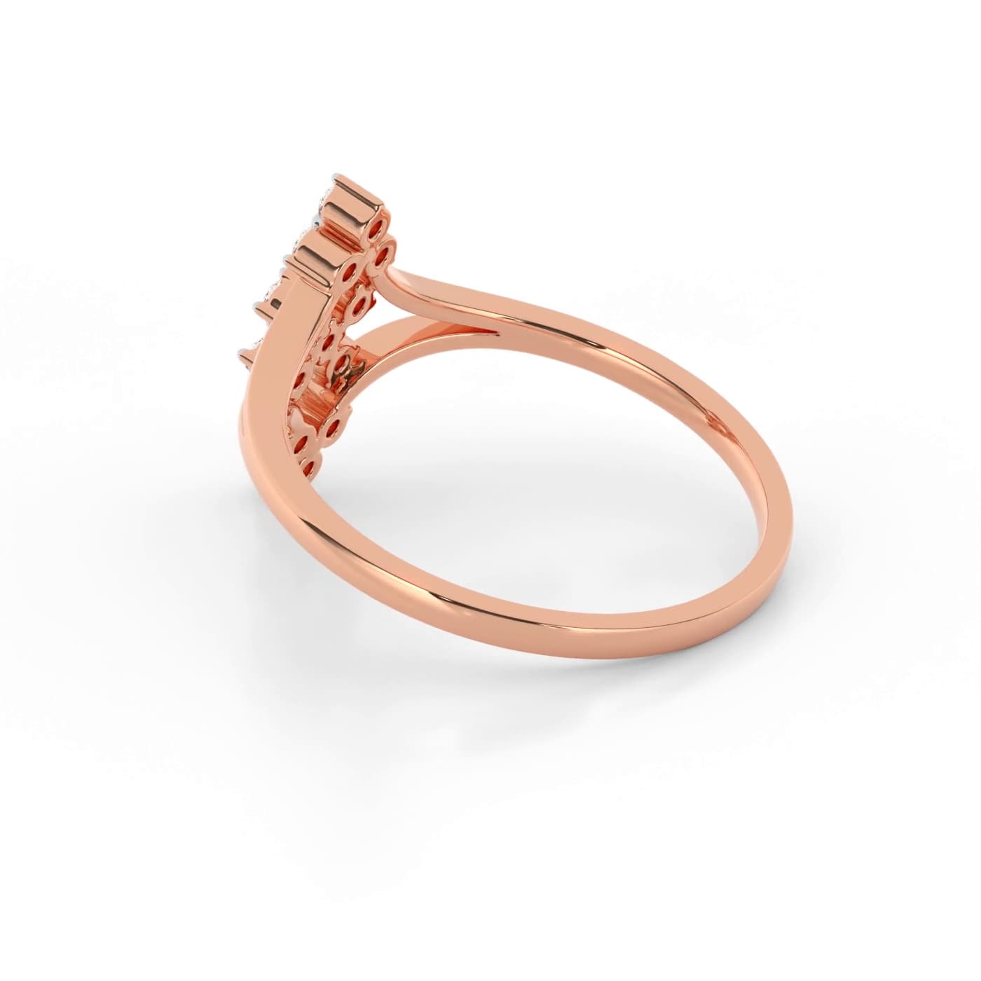 Triplet Fleur Diamond Ring For Women