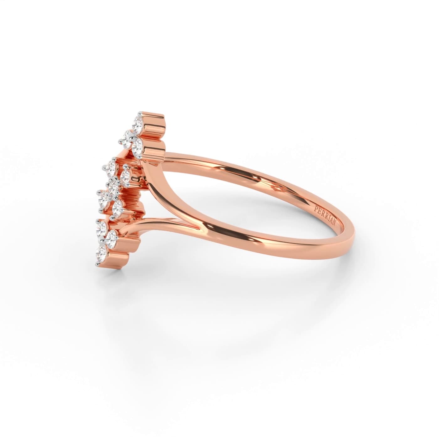 Triplet Fleur Diamond Ring For Women