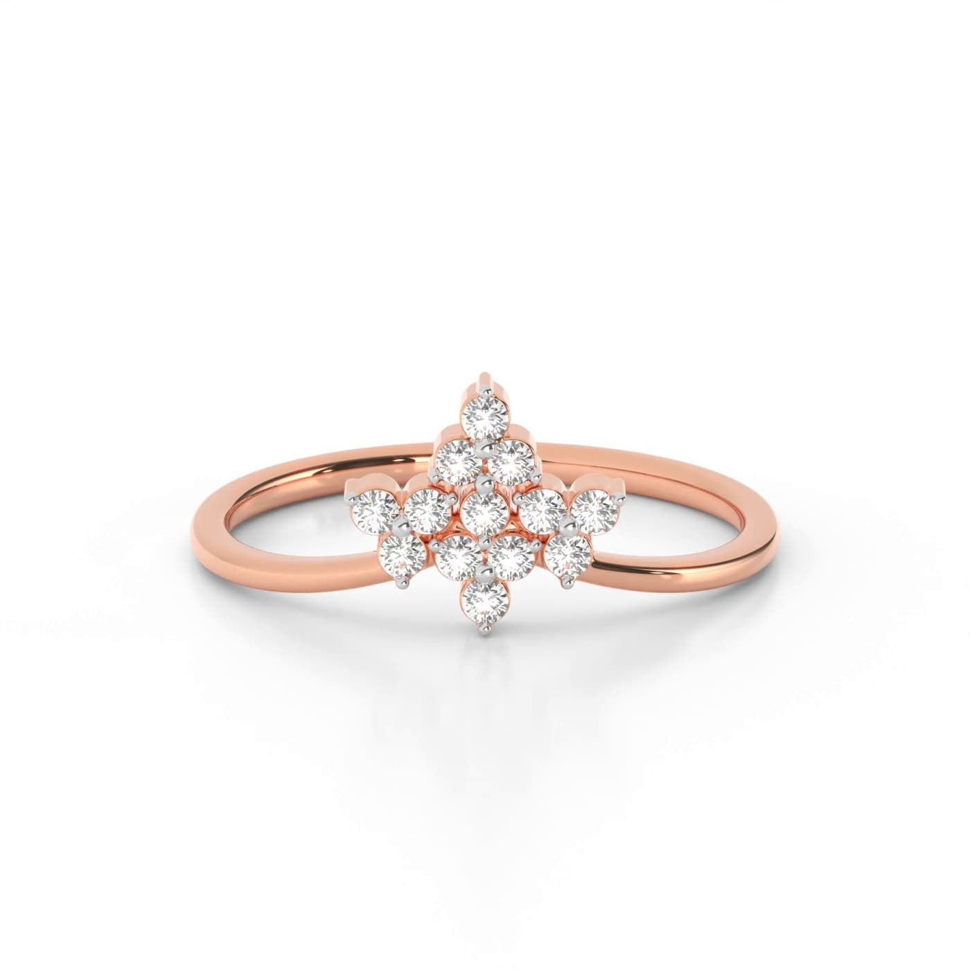 Zoe Trio Flora Diamonds Ring