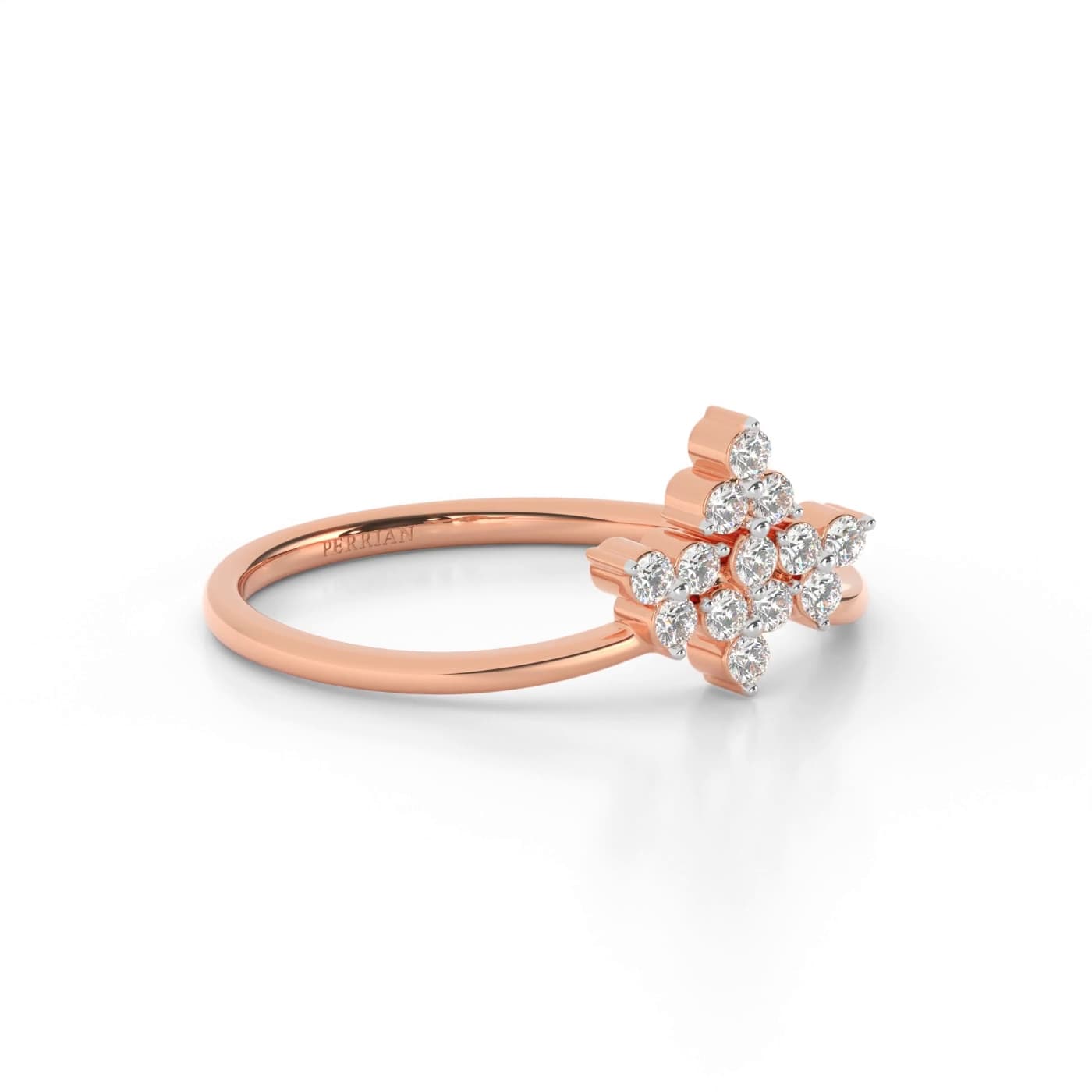 Zoe Trio Flora Diamonds Ring