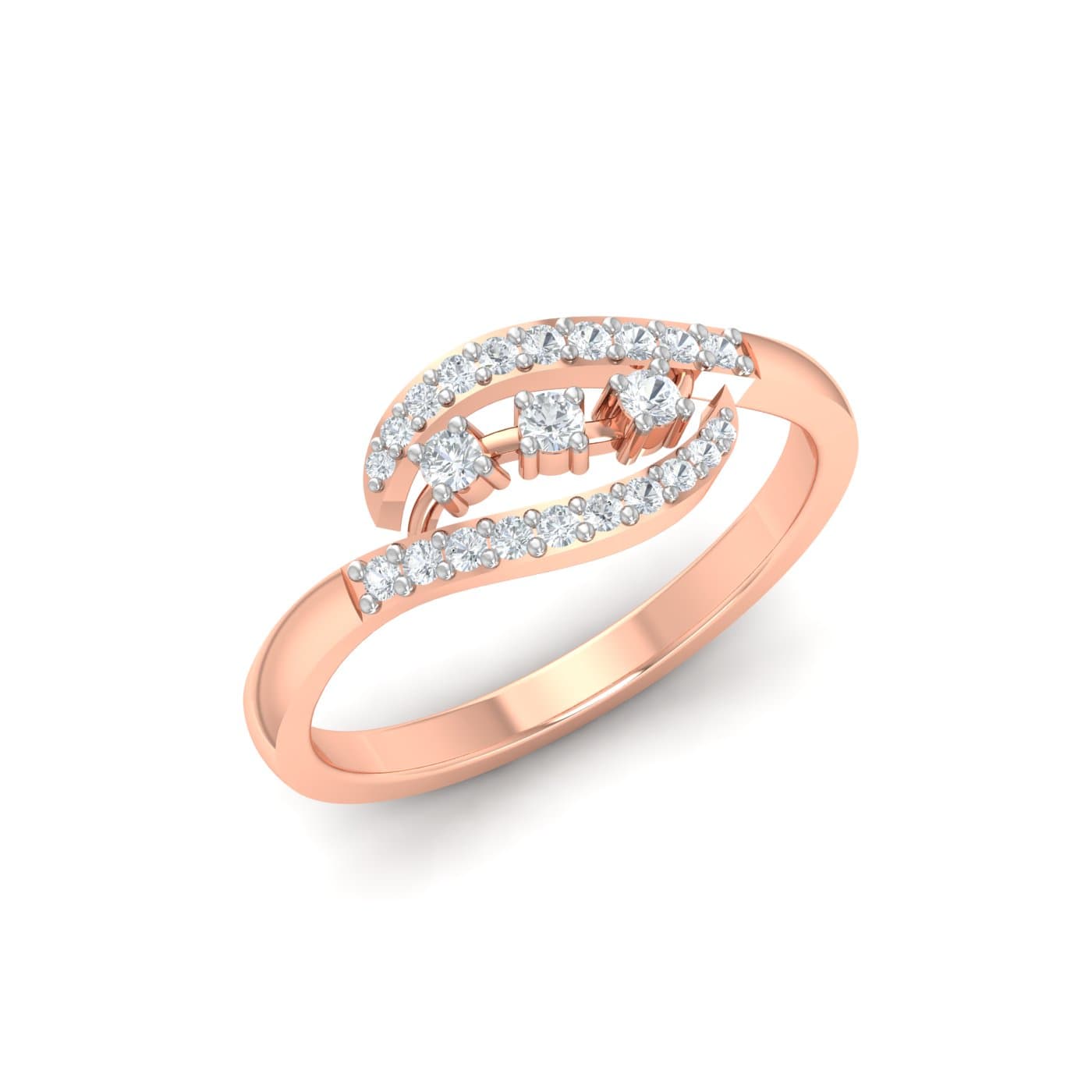 Ela Twirl Diamond Ring